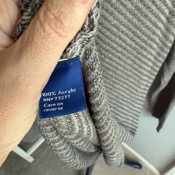 APT. 9 Women's Gray Chevron Knit Sweater, Size XL - Picture 10 of 11